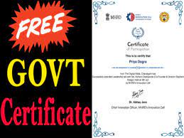 Free Online Government Certifications, US, India, Others