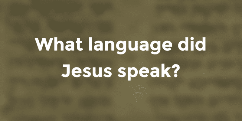 What Languages Did Jesus Speak 